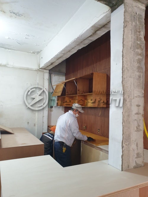 인천 부평 카페 전기 증설 선식변경 공사 시공 사진 10