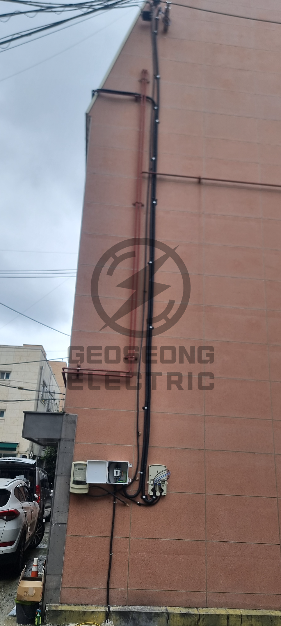 상가·공장 겨울철 긴급 전기 인입선 공사 시공 사진 19