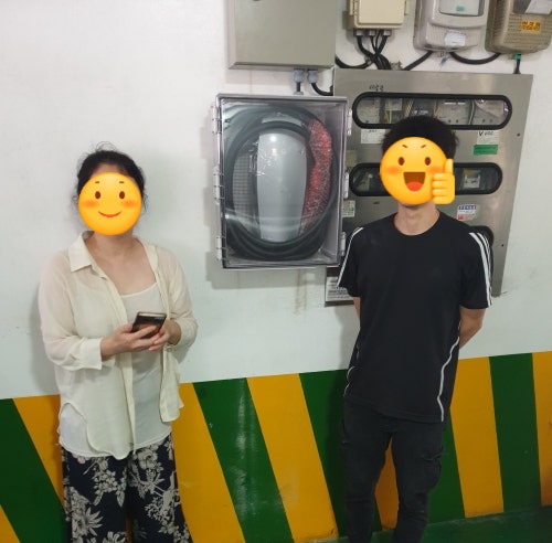 송파구 빌라 테슬라 월차저 설치 공사 시공 사진 6