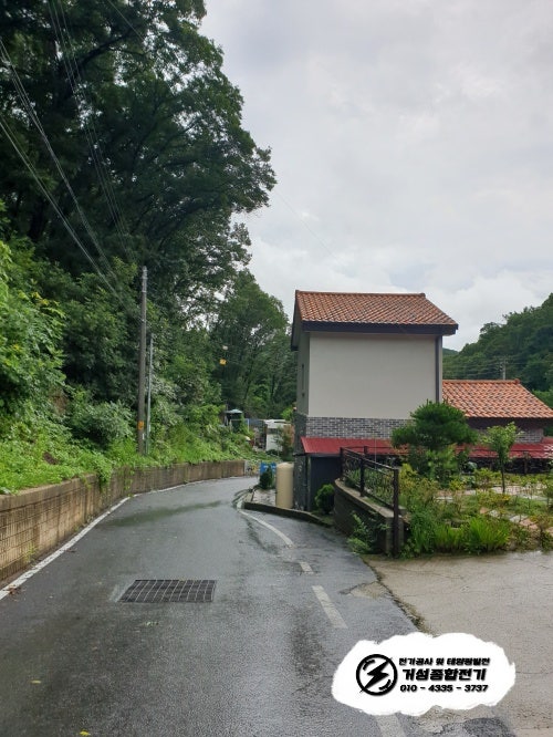 전주 인근 단독주택 EV충전기 신규 설치 공사 시공 사진 2