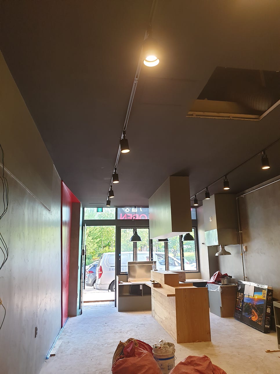 제천 수내닭꼬치 인테리어 전기 증설 공사 시공 사진 6