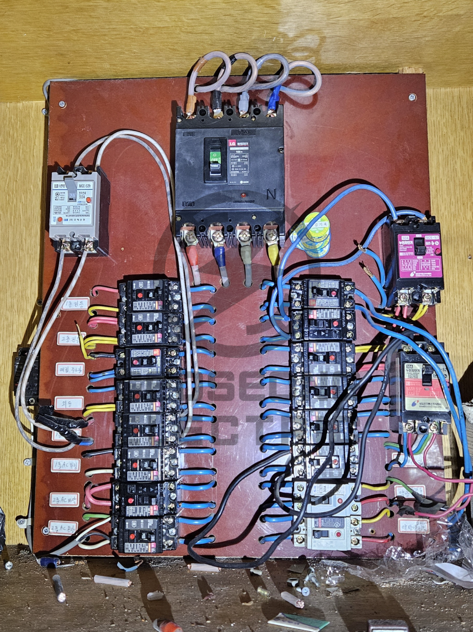 건물 전기 계량기 인입선 화재 복구 공사 시공 사진 14