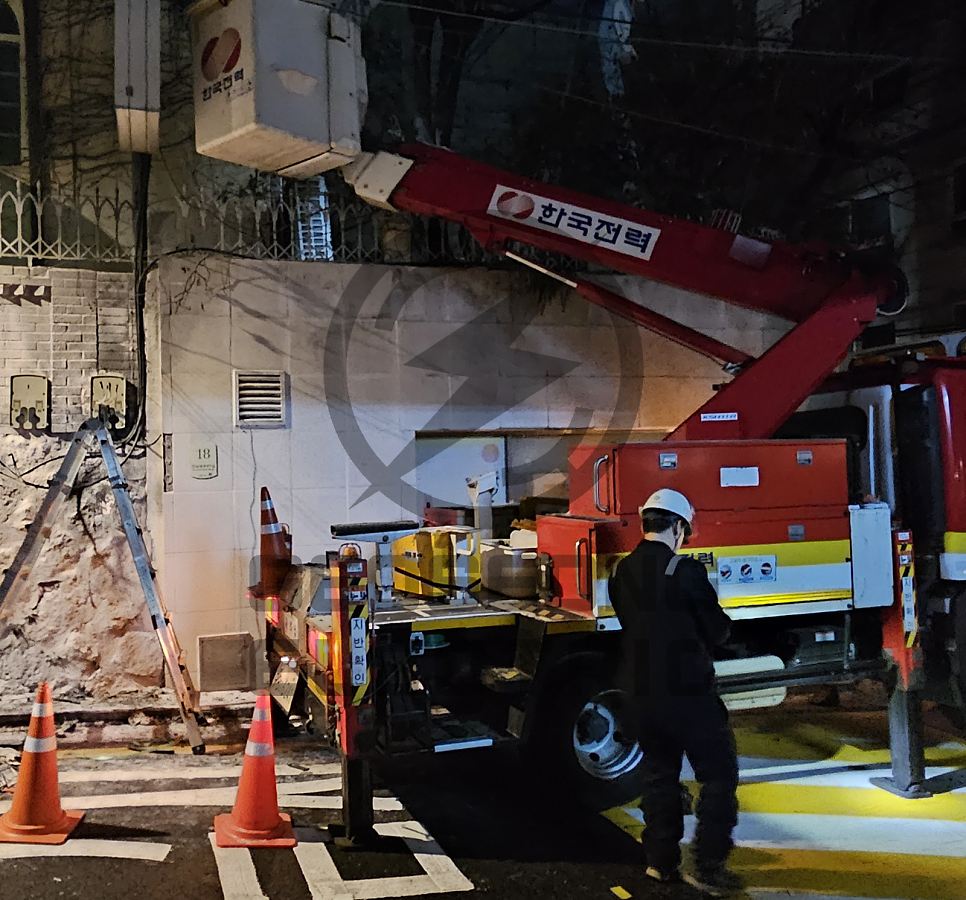 건물 전기 계량기 인입선 화재 복구 공사 시공 사진 6