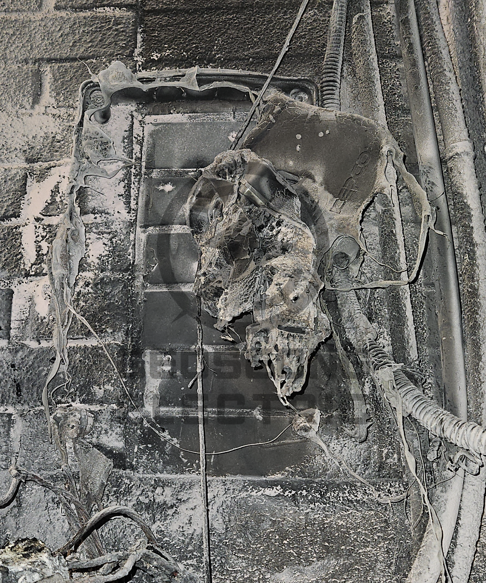 건물 전기 계량기 인입선 화재 복구 공사 시공 사진 9