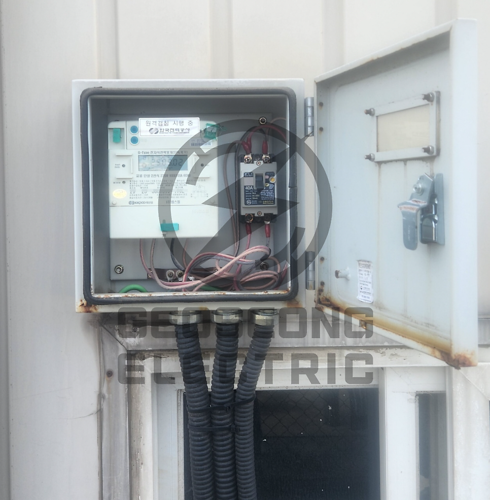 사업장 단상 5kW 3상 15kW 전기 증설 공사 시공 사진 21