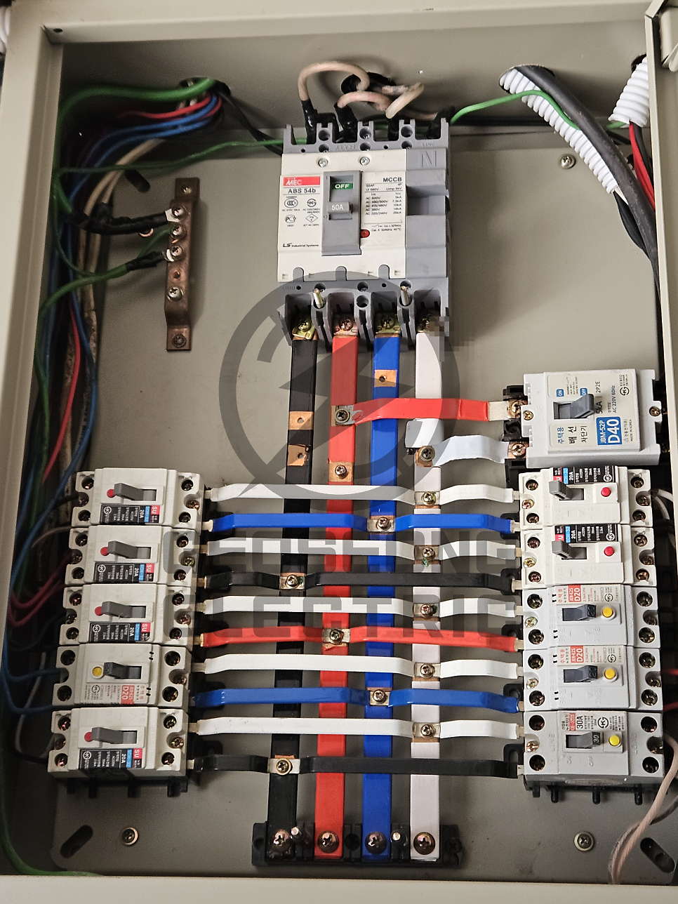 사업장 단상 5kW 3상 15kW 전기 증설 공사 시공 사진 4