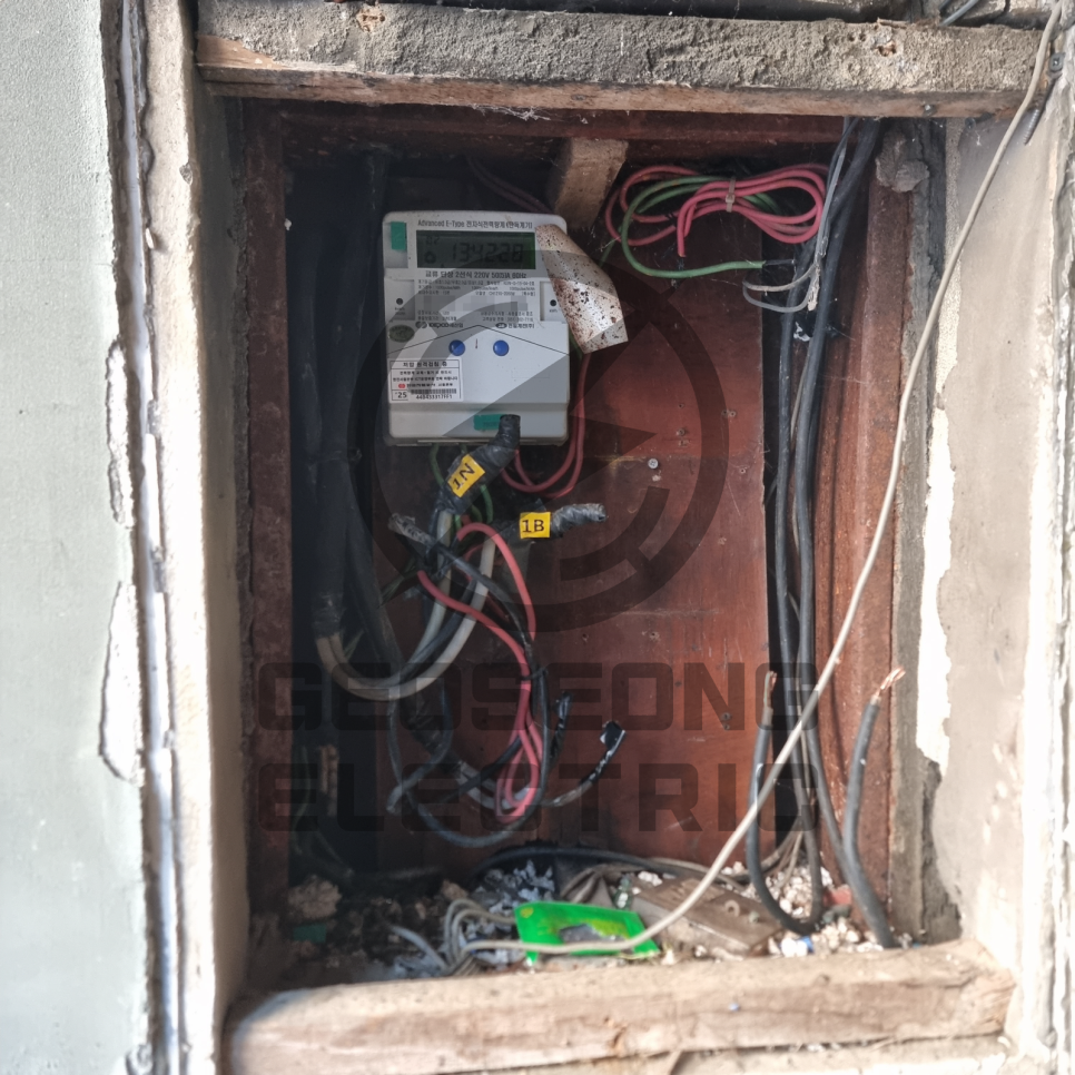 사업장 단상 5kW 3상 15kW 전기 증설 공사 시공 사진 6