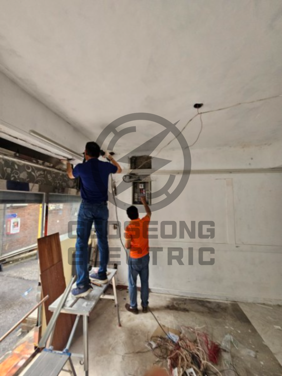 사업장 단상 5kW 3상 15kW 전기 증설 공사 시공 사진 8