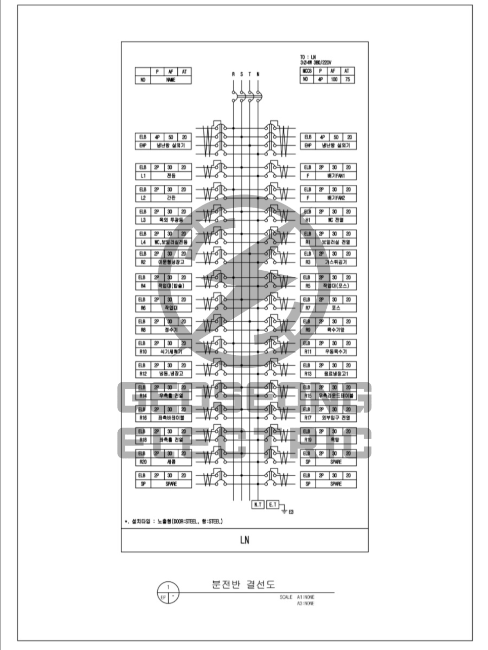 사업장 단상 5kW 3상 15kW 전기 증설 공사 시공 사진 9