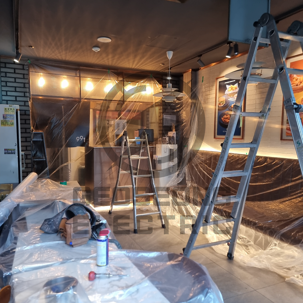 미용실 전기 증설 공사 시공 사진 11