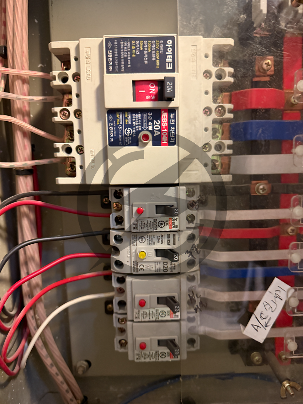 상가 냉난방기 전기 증설 승압 공사 시공 사진 11