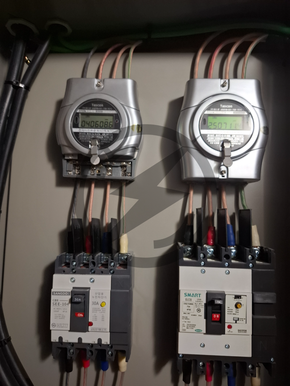 상가 냉난방기 전기 증설 승압 공사 시공 사진 14
