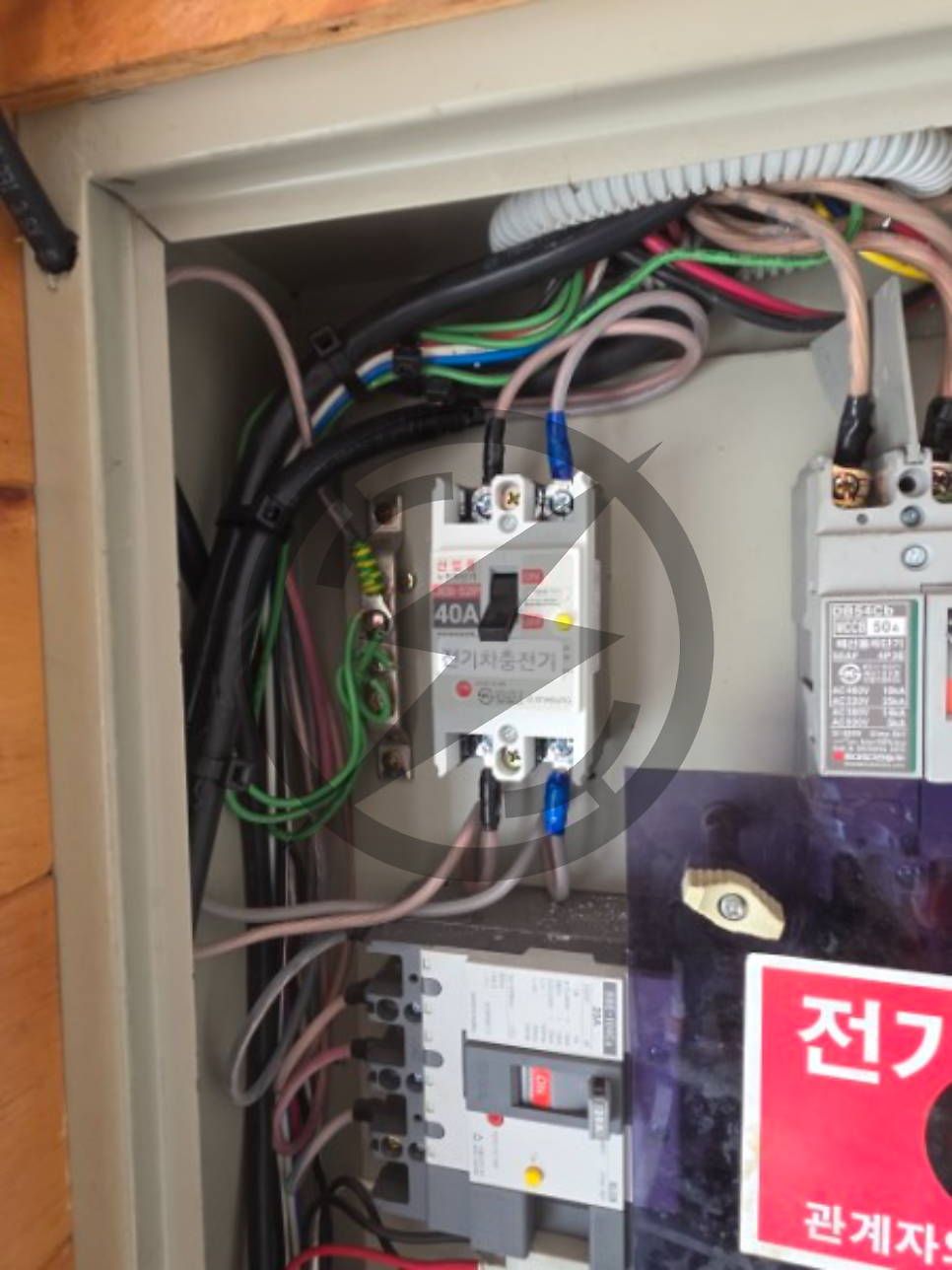 상가 냉난방기 전기 증설 승압 공사 시공 사진 3