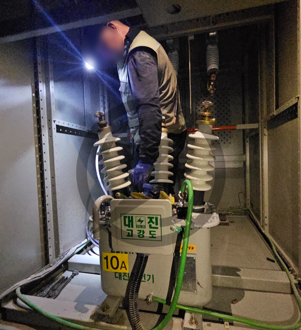 상가 냉난방기 전기 증설 승압 공사 시공 사진 4
