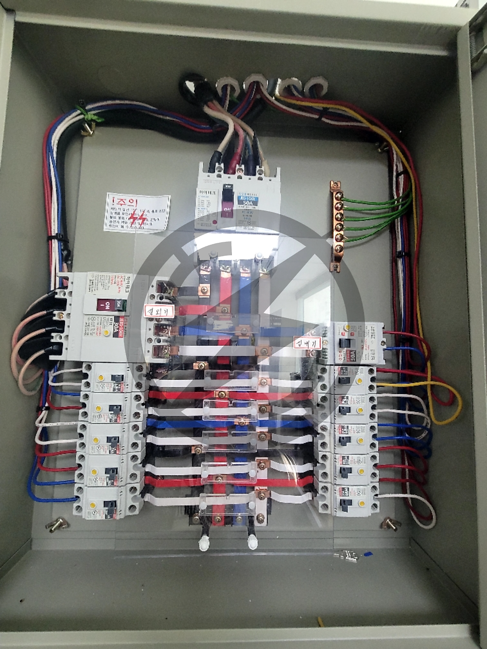상가 냉난방기 전기 증설 승압 공사 시공 사진 9