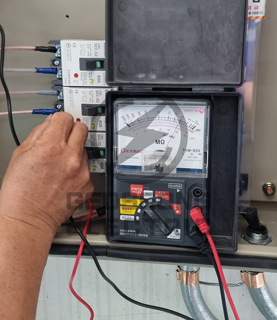 대형 상가 누전 탐사 및 절연저항 측정 공사 시공 사진 23