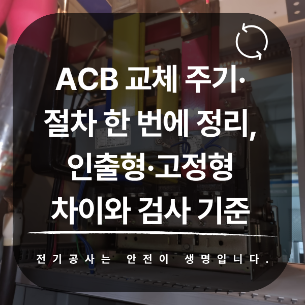 ACB 교체 주기와 인출형·고정형 선택 기준