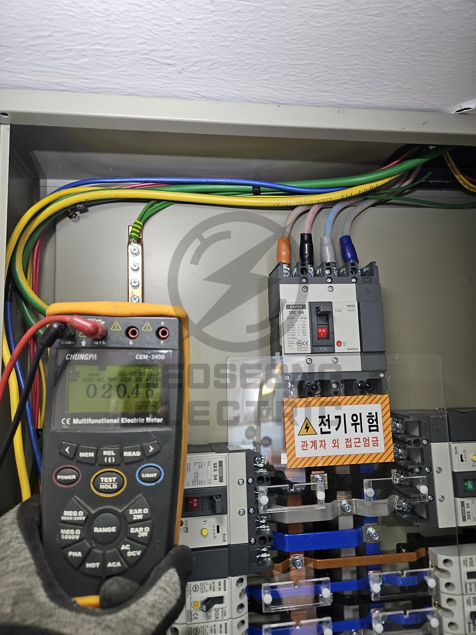 단상 5kW에서 3상 20kW 전기 증설 승압공사 시공 사진 15