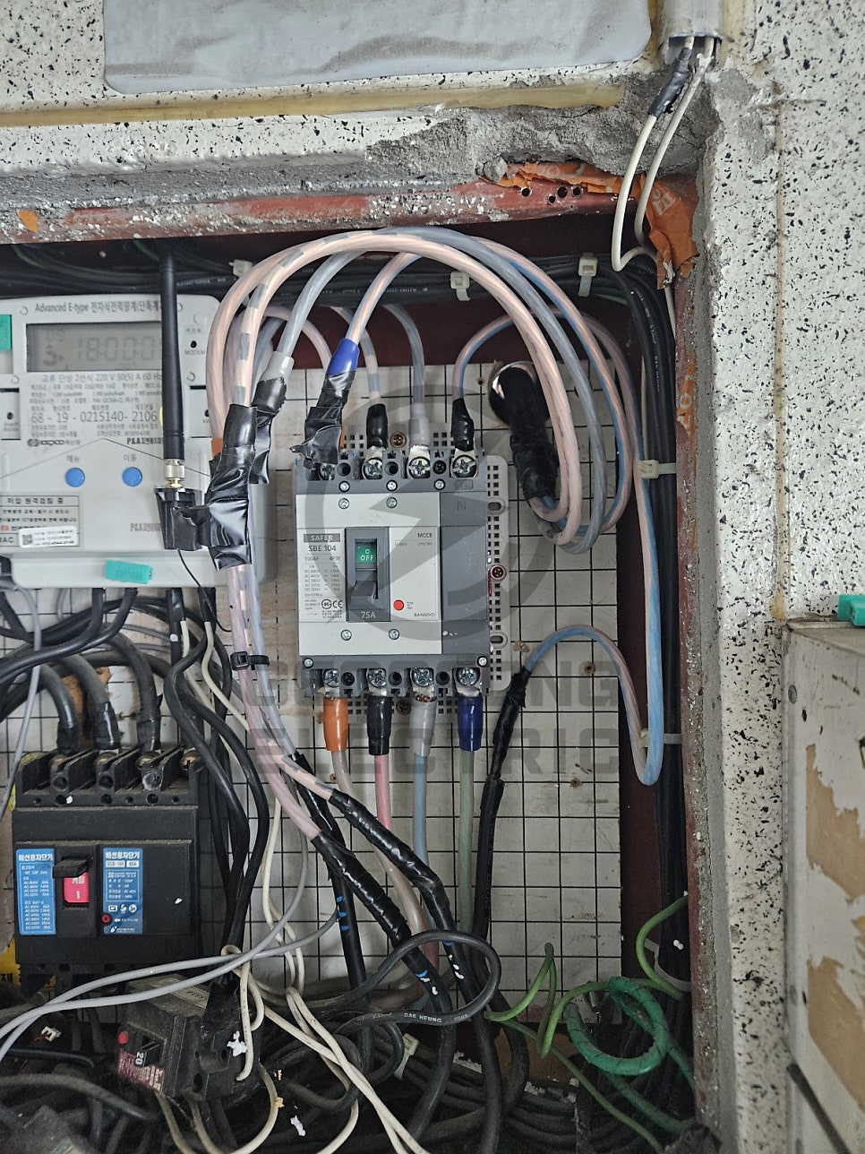 단상 5kW에서 3상 20kW 전기 증설 승압공사 시공 사진 8
