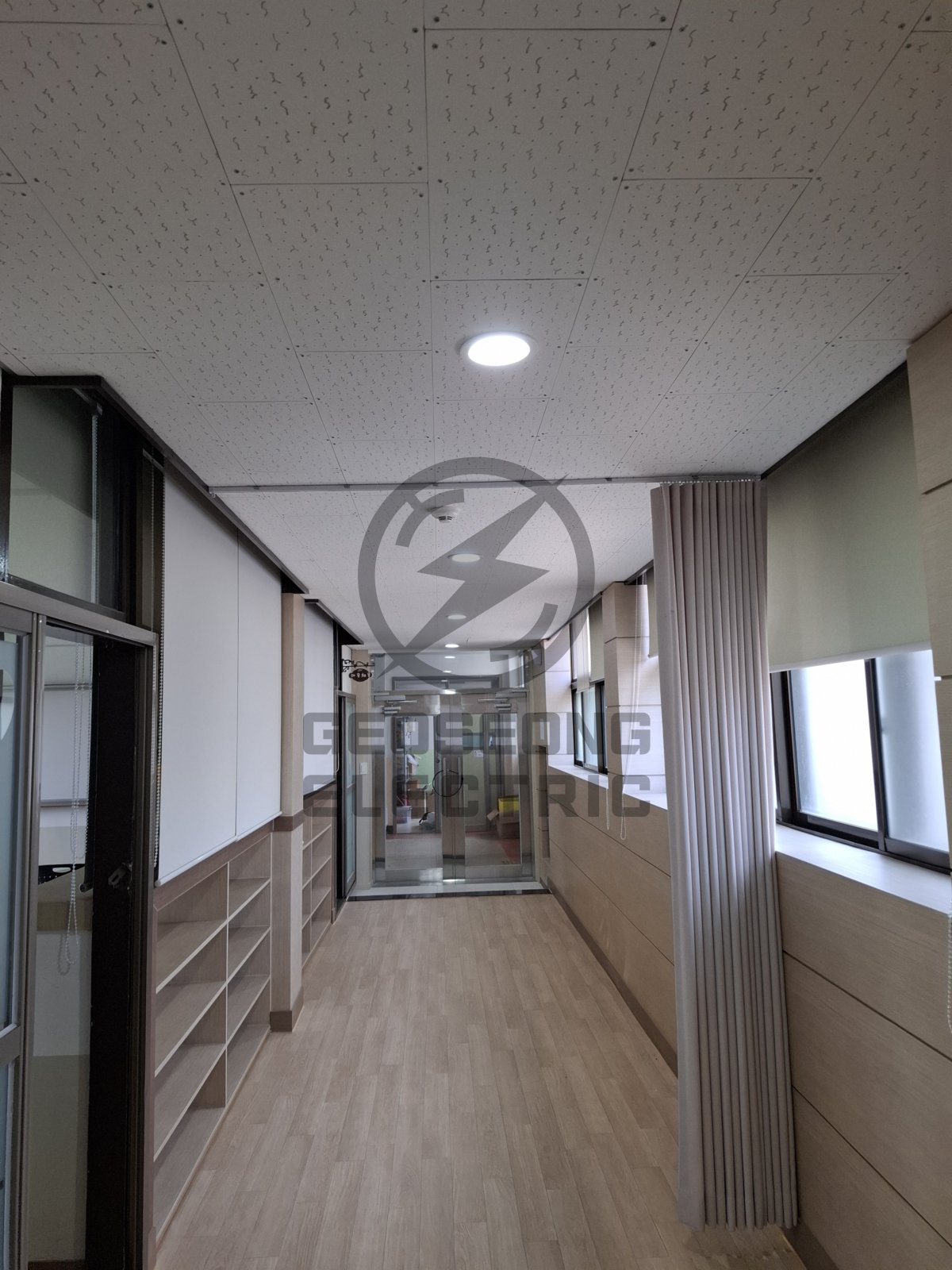 공공기관 LED 교체 공사 비용 구조와 관급자재 구분 시공 사진 2
