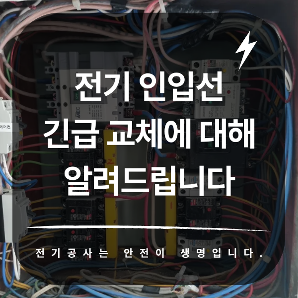 건물 전기 인입선 교체 공사