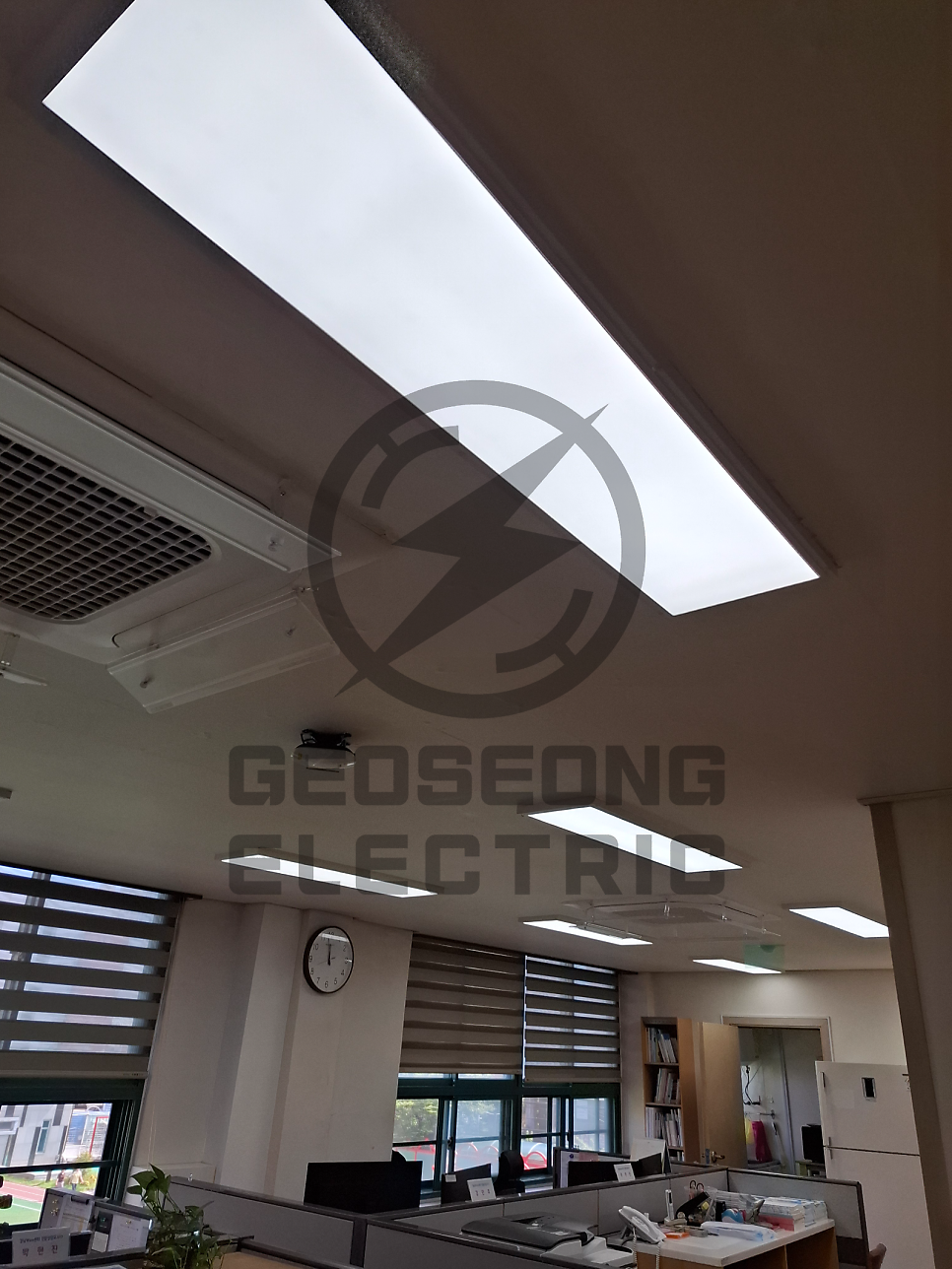 학교 관공서 LED 전등 교체 공사 시공 사진 3