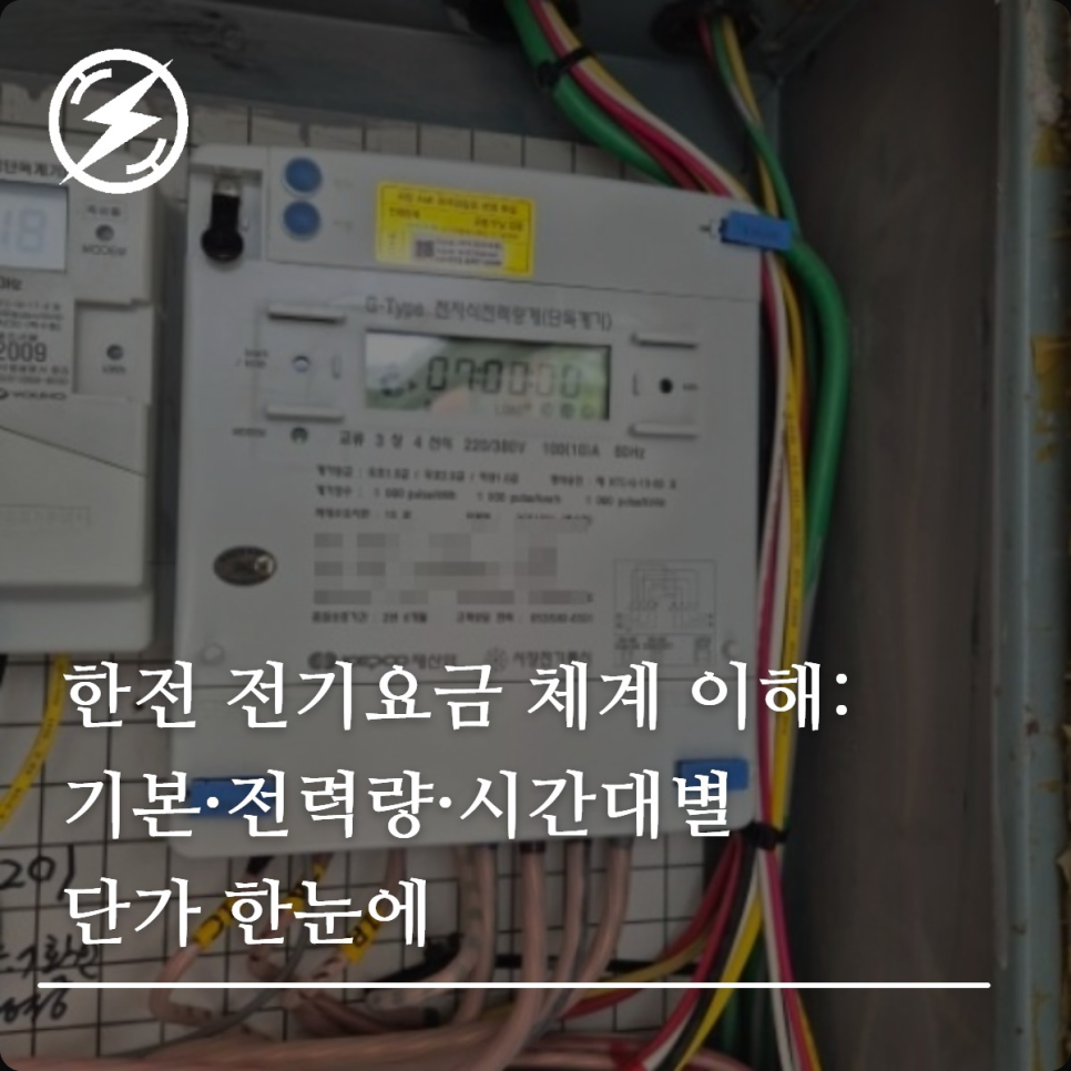 한전 전기요금 구조와 기본·전력량요금 이해