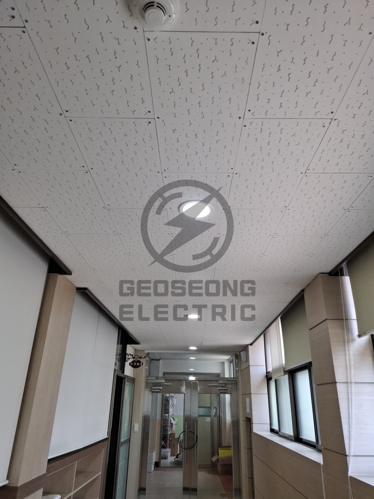 학교 체육관·강당 LED 조명 조도·배선 설계 시공 사진 12