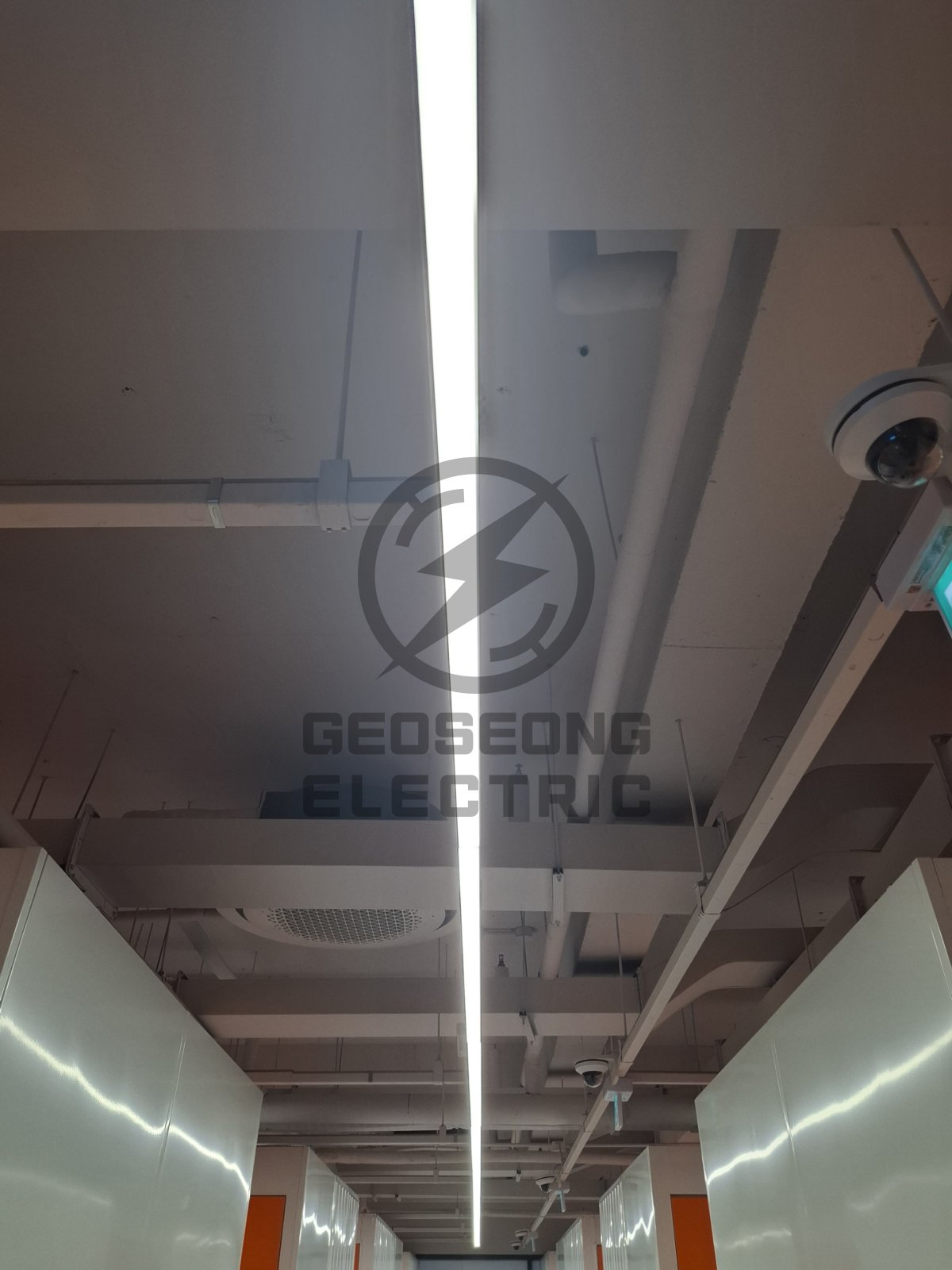 학교 체육관·강당 LED 조명 조도·배선 설계 시공 사진 3