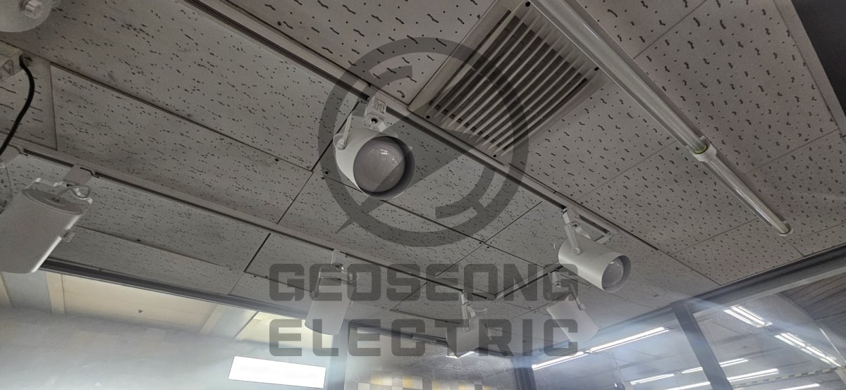 학교 체육관·강당 LED 조명 조도·배선 설계 시공 사진 6