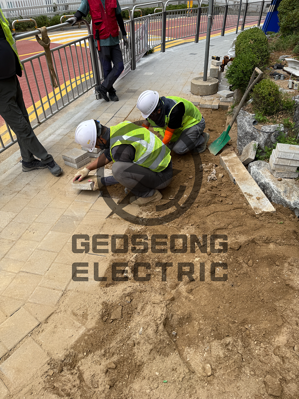 관공서 아파트 가로등 보안등 교체 공사 시공 사진 11