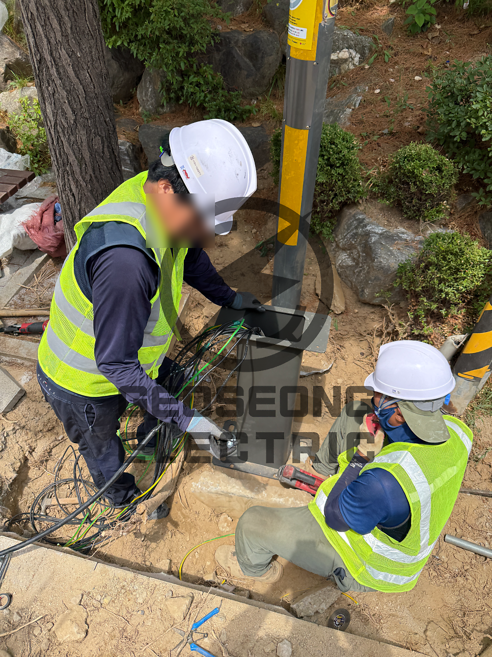 관공서 아파트 가로등 보안등 교체 공사 시공 사진 19