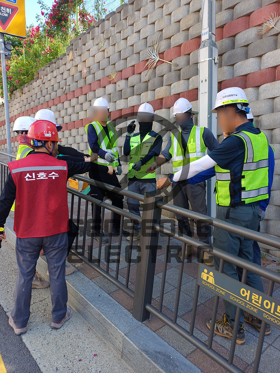 관공서 아파트 가로등 보안등 교체 공사 시공 사진 3
