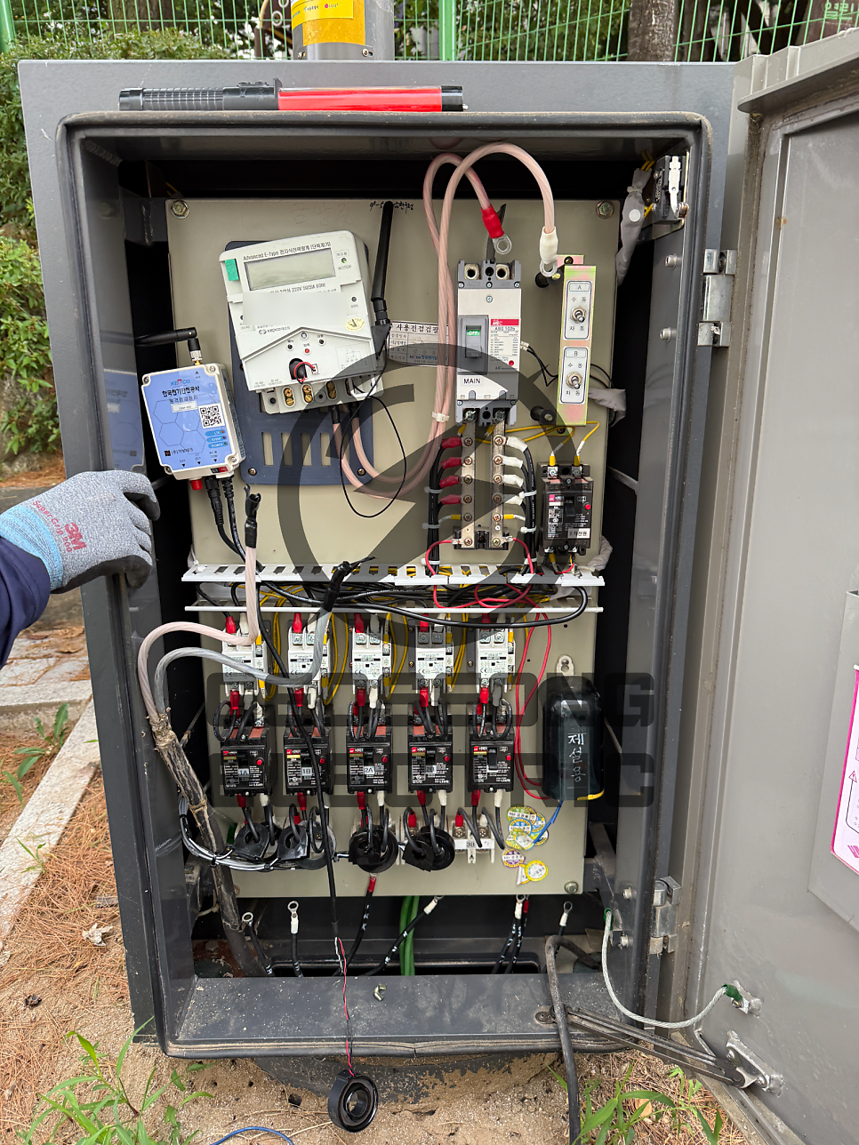 관공서 아파트 가로등 보안등 교체 공사 시공 사진 5