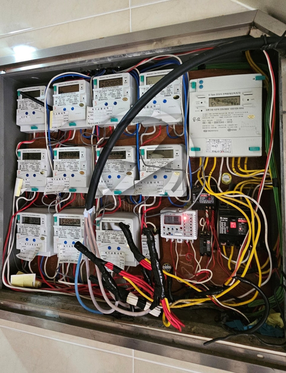미용실 전기승압 전기증설 공사 시공 사진 17