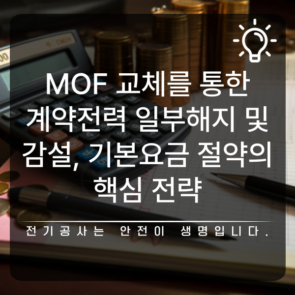 공장 MOF 교체 및 계약전력 감설 공사