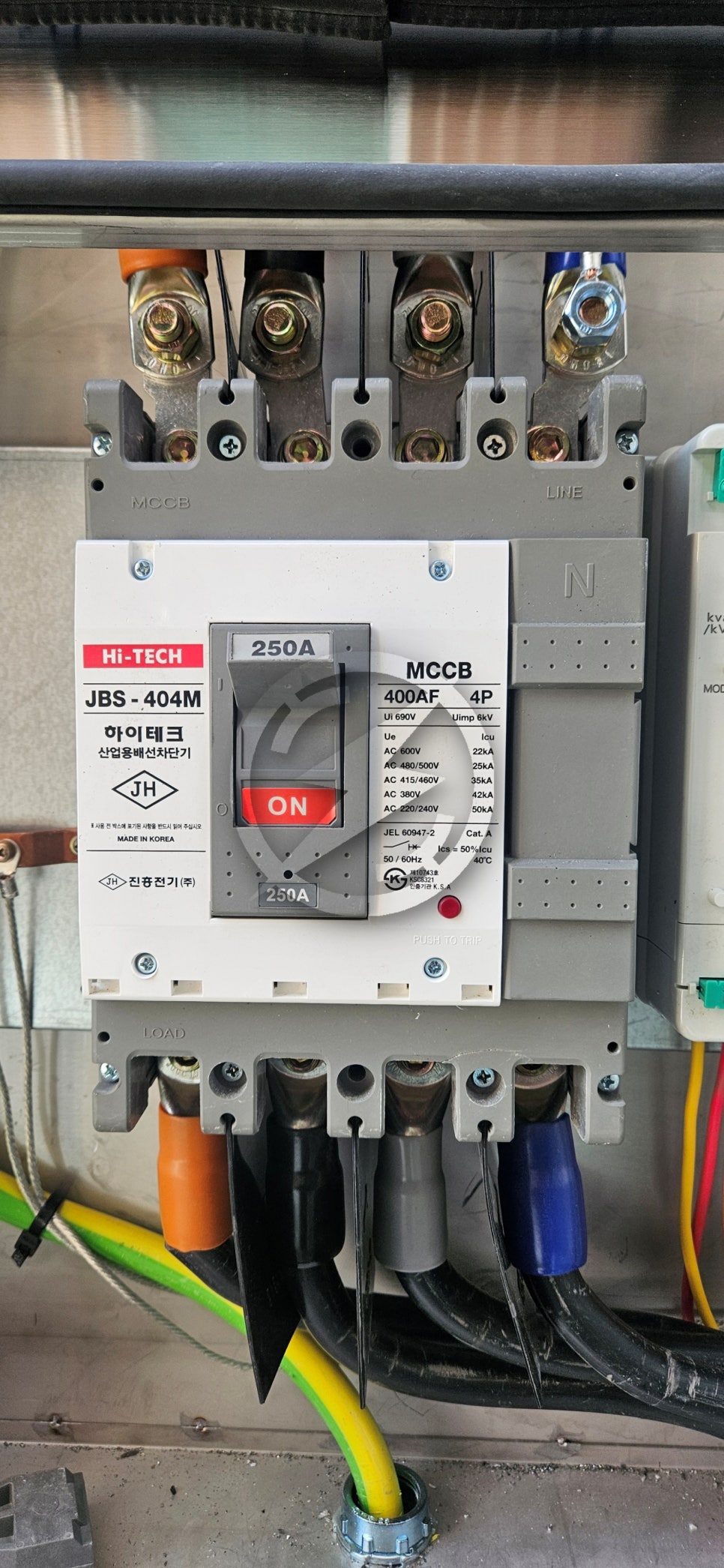 공장 MOF 교체 및 계약전력 감설 공사 시공 사진 5