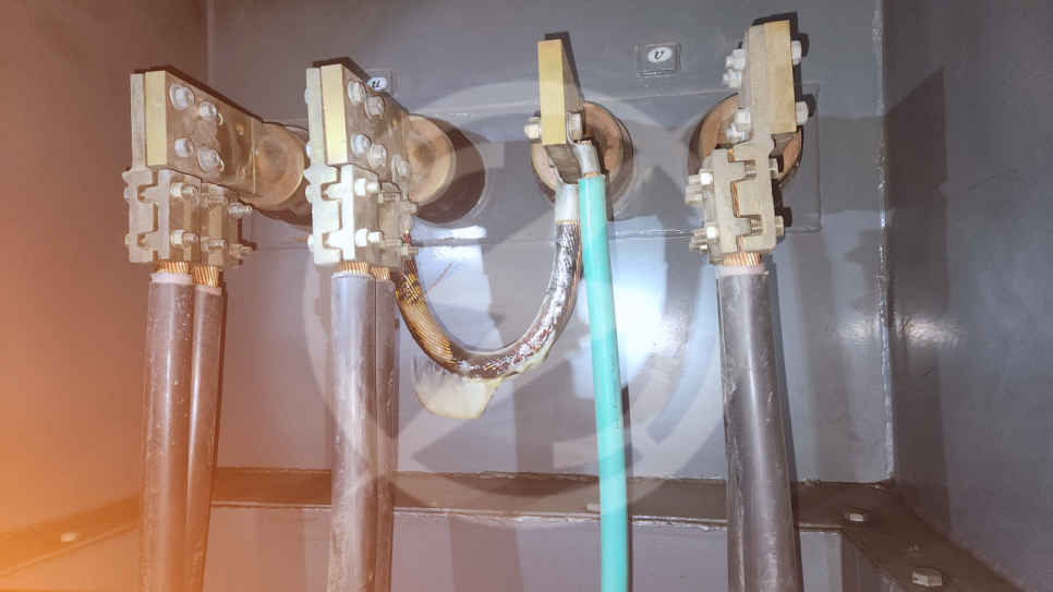 건물 전기 인입선 긴급 교체 공사 시공 사진 3