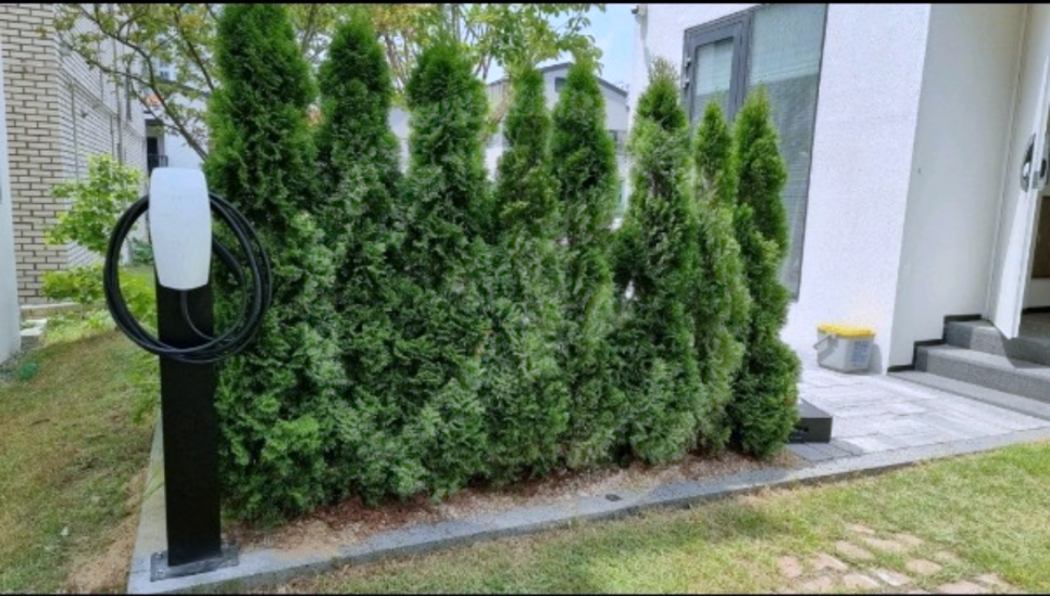 비공용 전기차 충전기 하이비차저 7kW 설치 공사 시공 사진 10