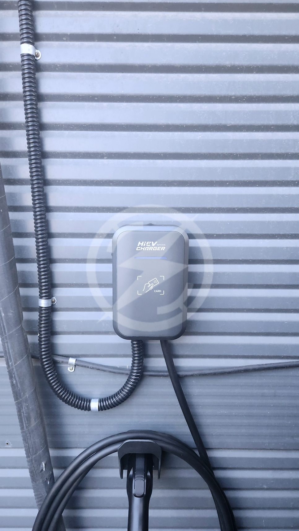 비공용 전기차 충전기 하이비차저 7kW 설치 공사 시공 사진 11