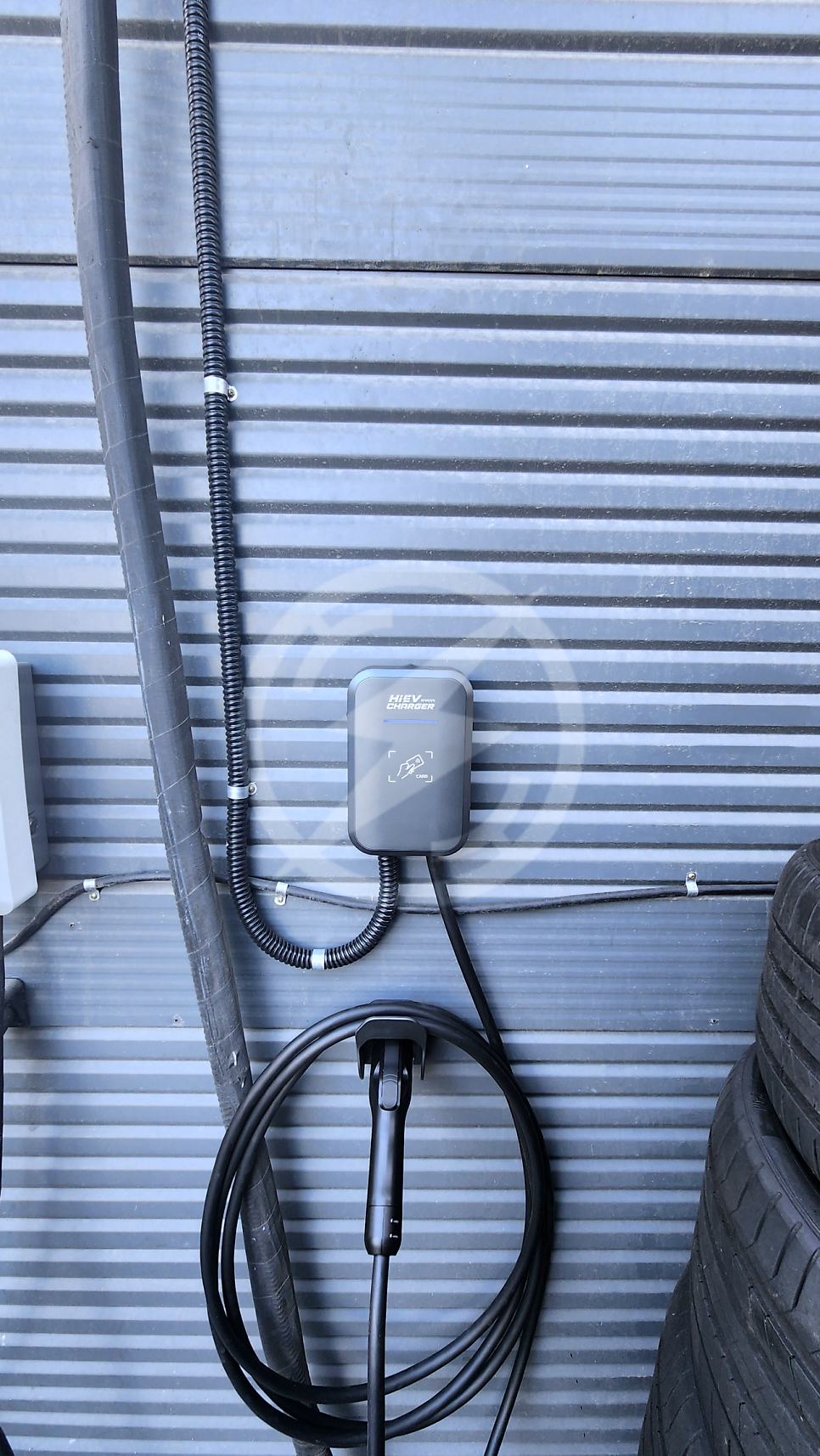 비공용 전기차 충전기 하이비차저 7kW 설치 공사 시공 사진 13