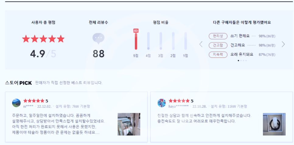 비공용 전기차 충전기 하이비차저 7kW 설치 공사 시공 사진 22