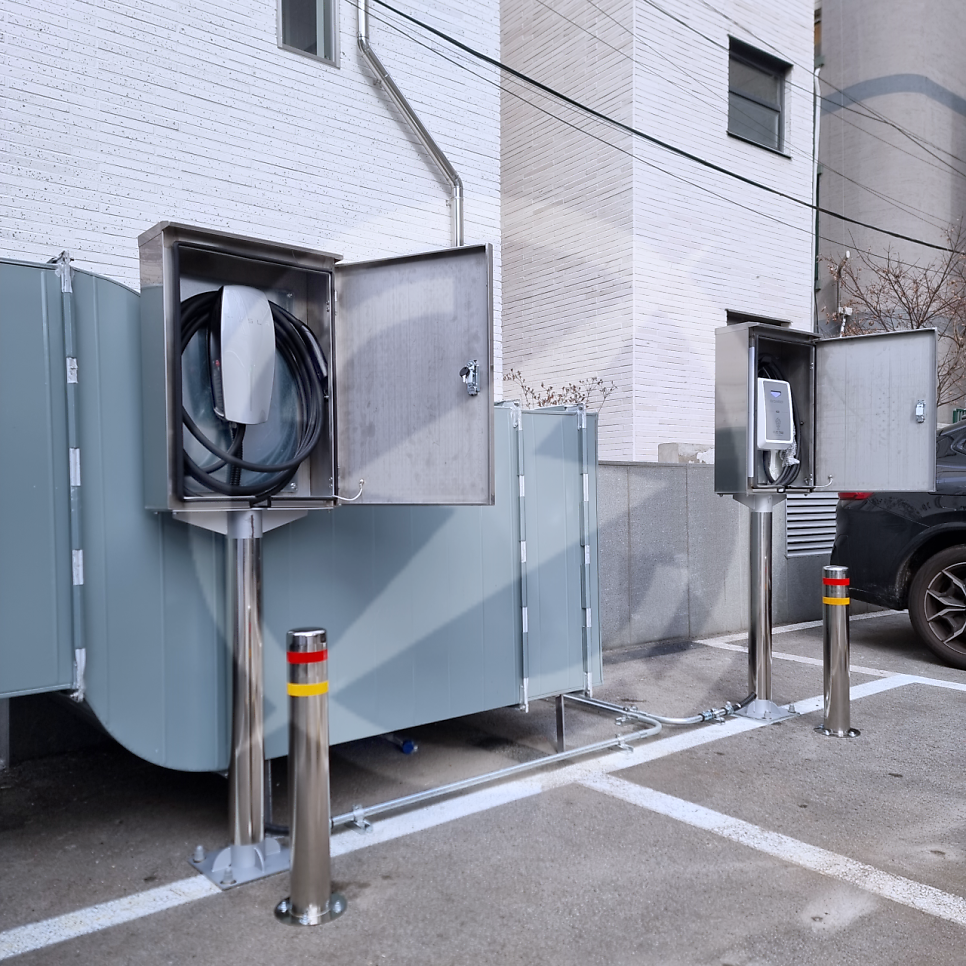 테슬라 월커넥터 EV충전기 설치 공사 시공 사진 12