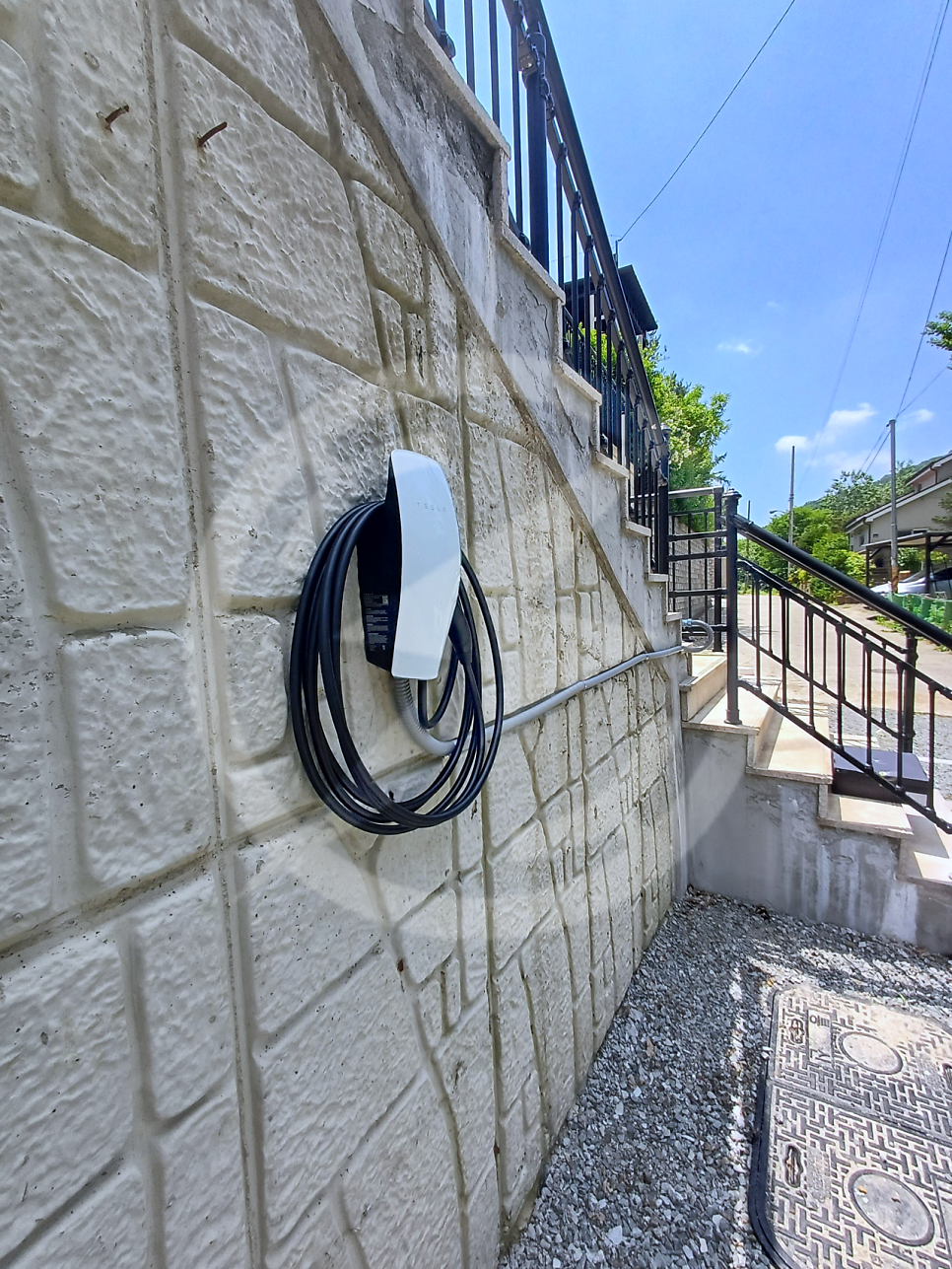 테슬라 월커넥터 EV충전기 설치 공사 시공 사진 18