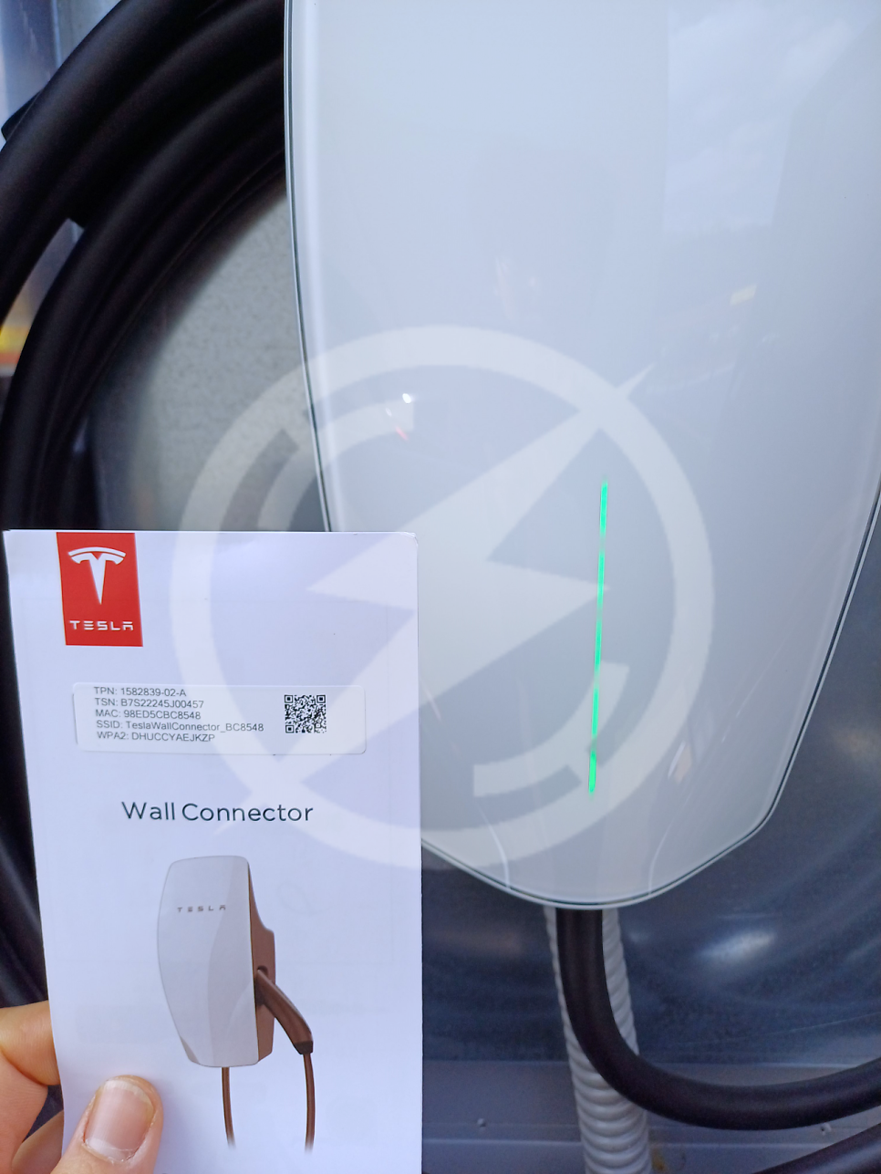 테슬라 월커넥터 EV충전기 설치 공사 시공 사진 2