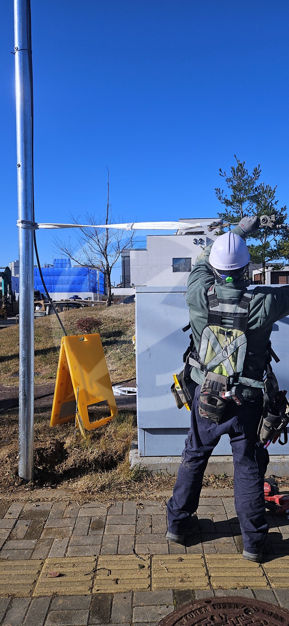 임시전기 한전 계량기 신청 공사 시공 사진 10