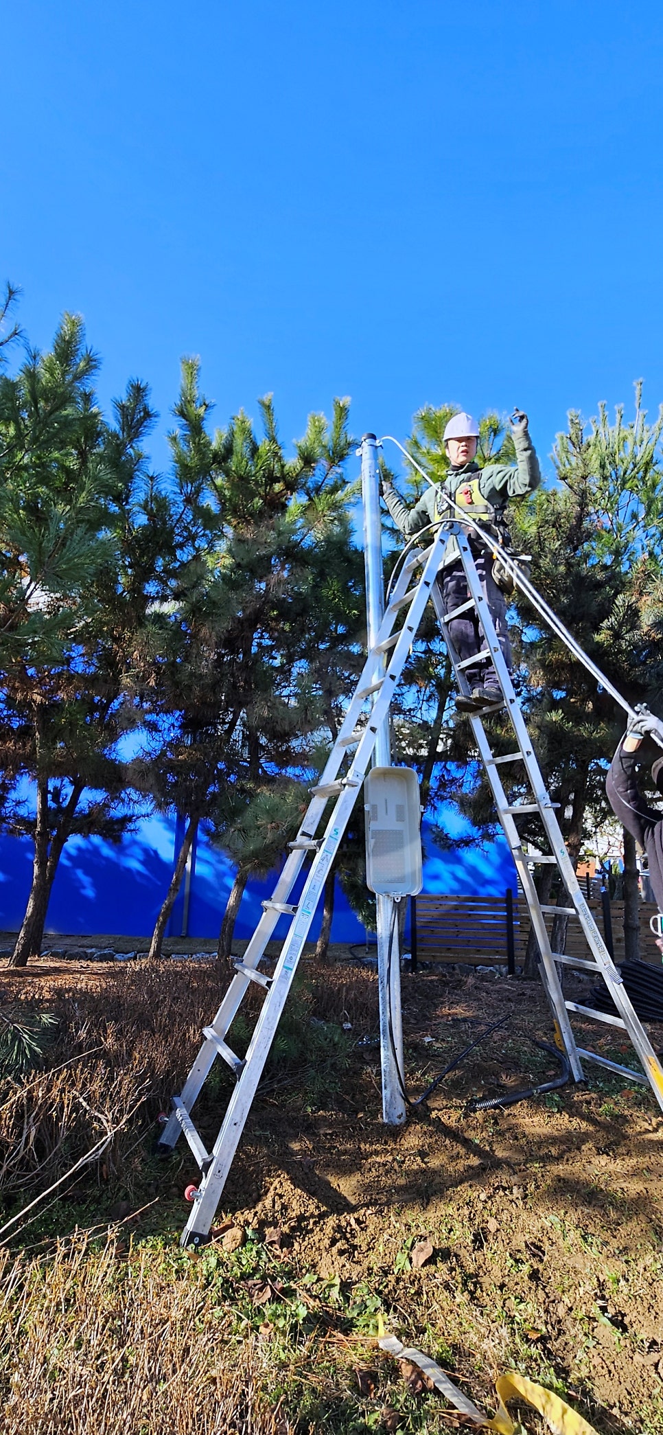 임시전기 한전 계량기 신청 공사 시공 사진 12