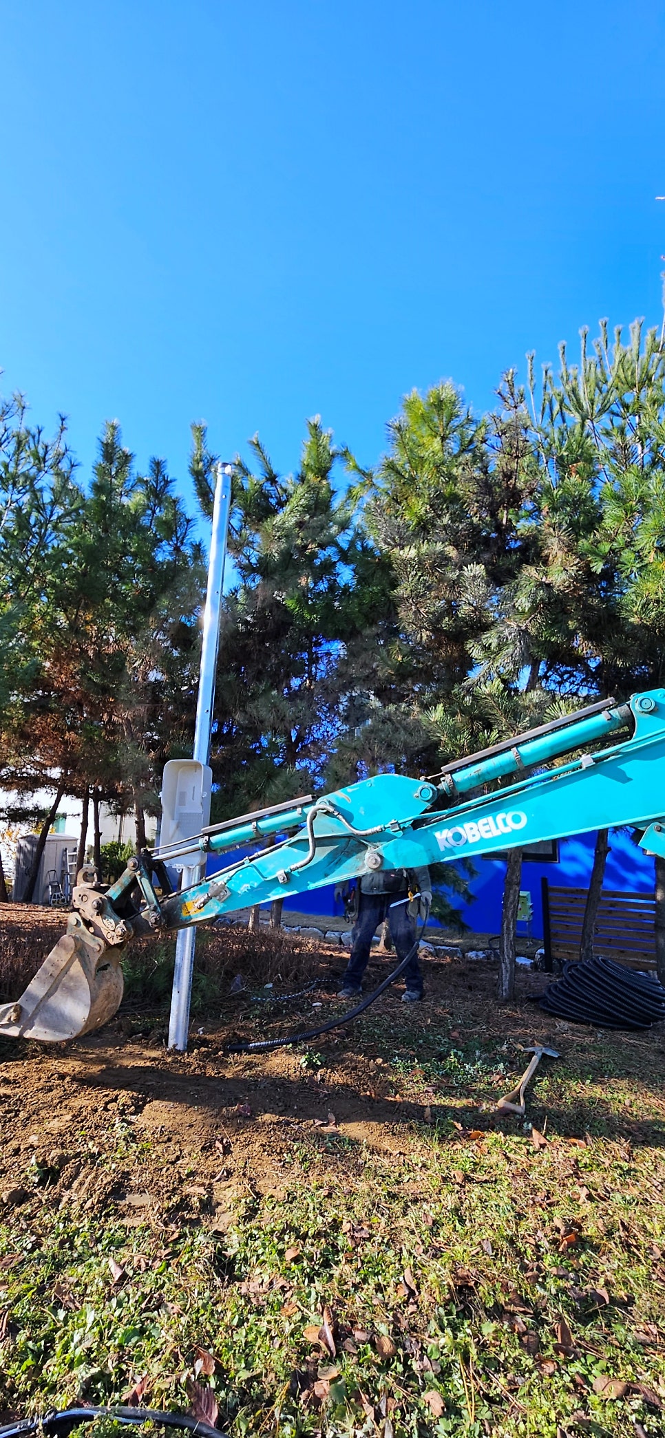 임시전기 한전 계량기 신청 공사 시공 사진 15