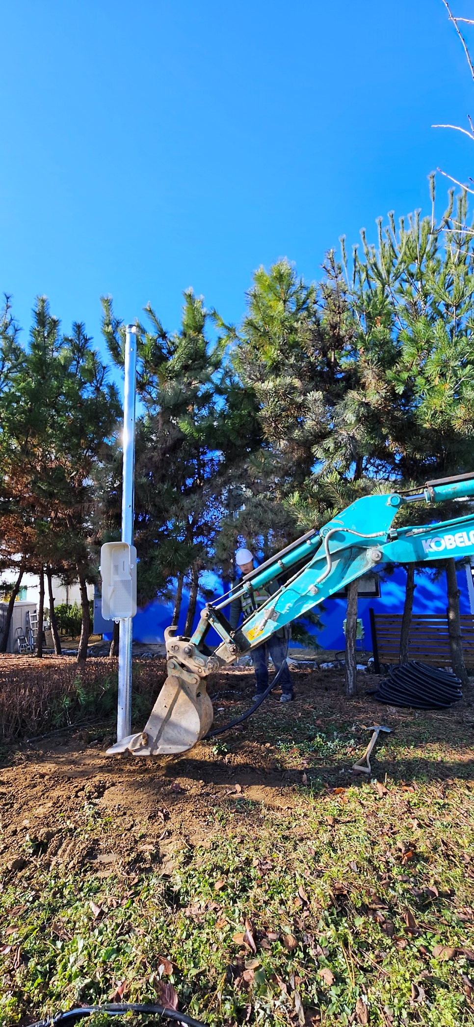 임시전기 한전 계량기 신청 공사 시공 사진 16