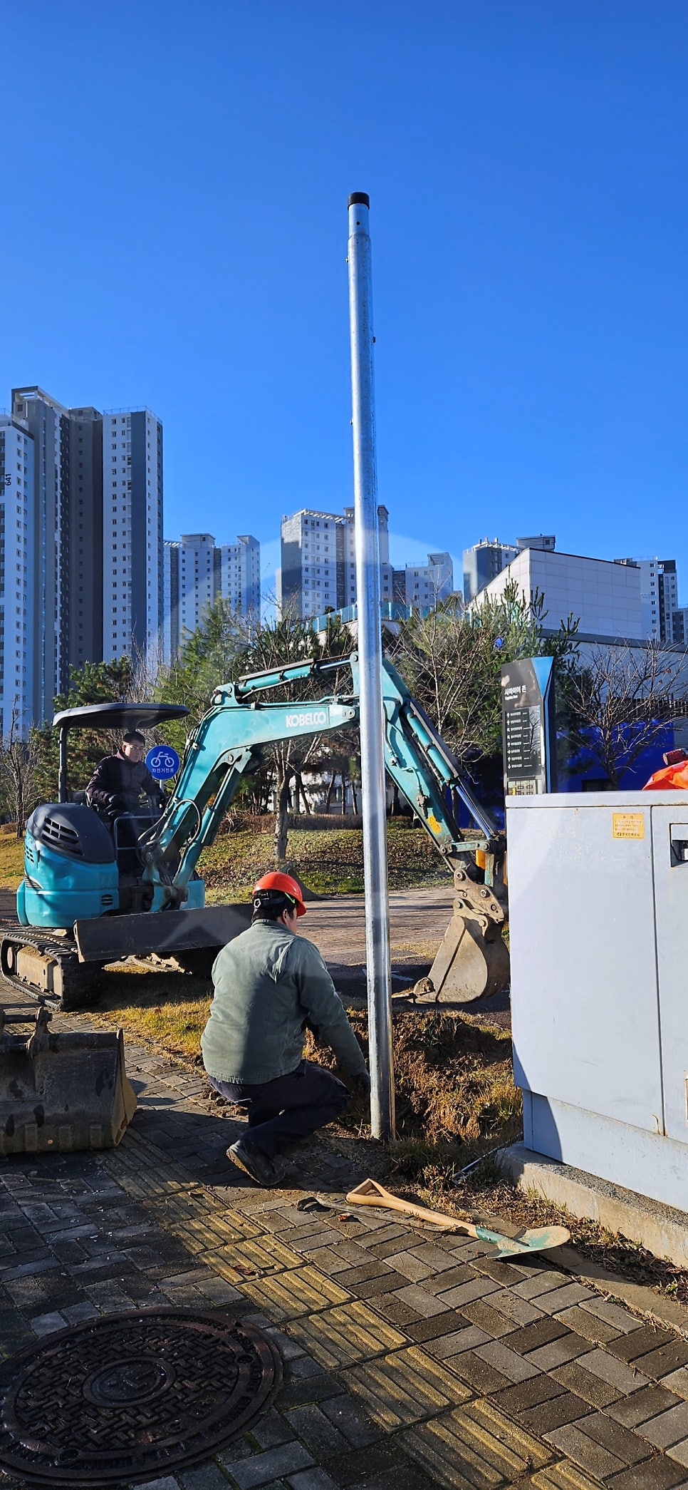 임시전기 한전 계량기 신청 공사 시공 사진 18